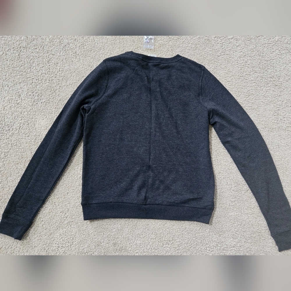 NWOT VS PINK Charcoal Embellished and Iridescent Sweatshirt Size Small - Picture 4 of 4